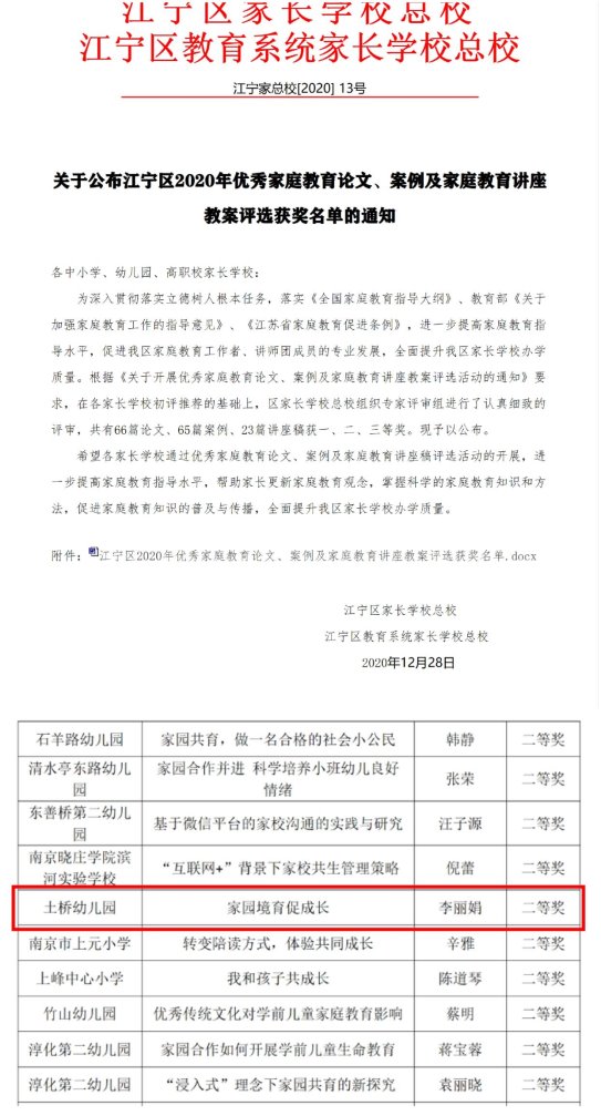 2020家庭教育论文、案例
